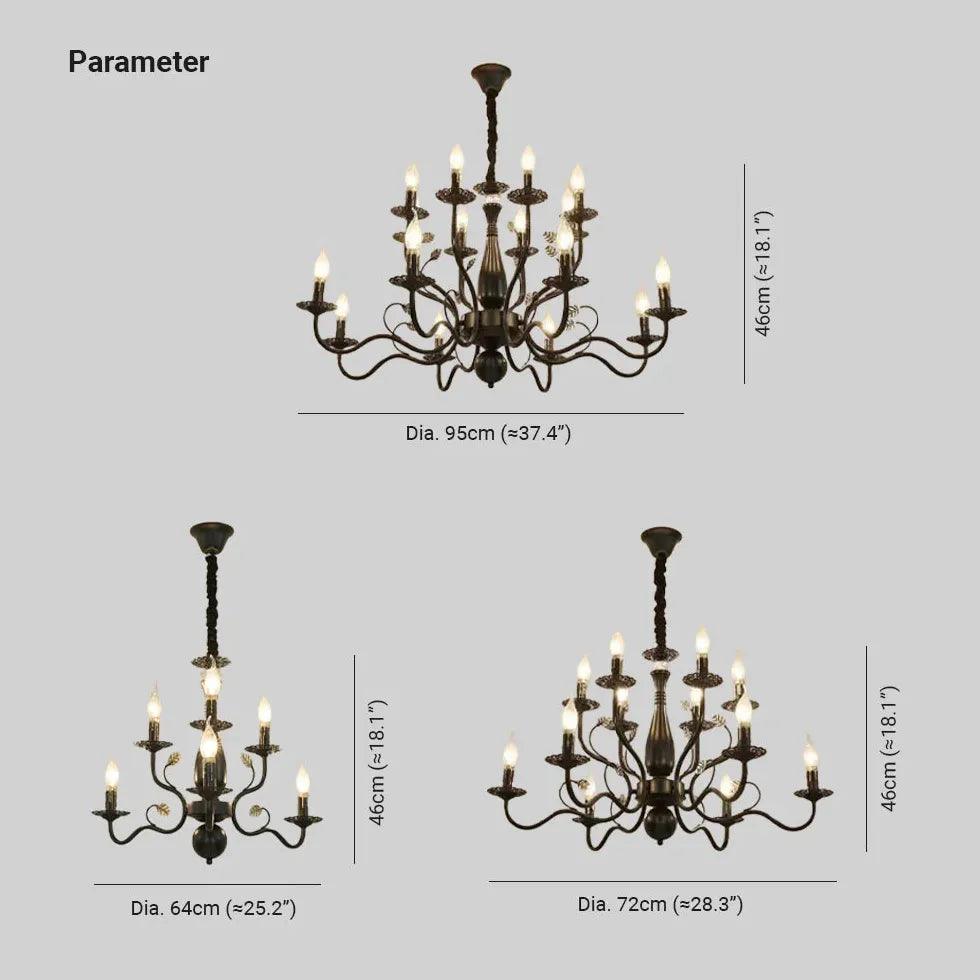 Baroque Classical living room chandelier - Clowas