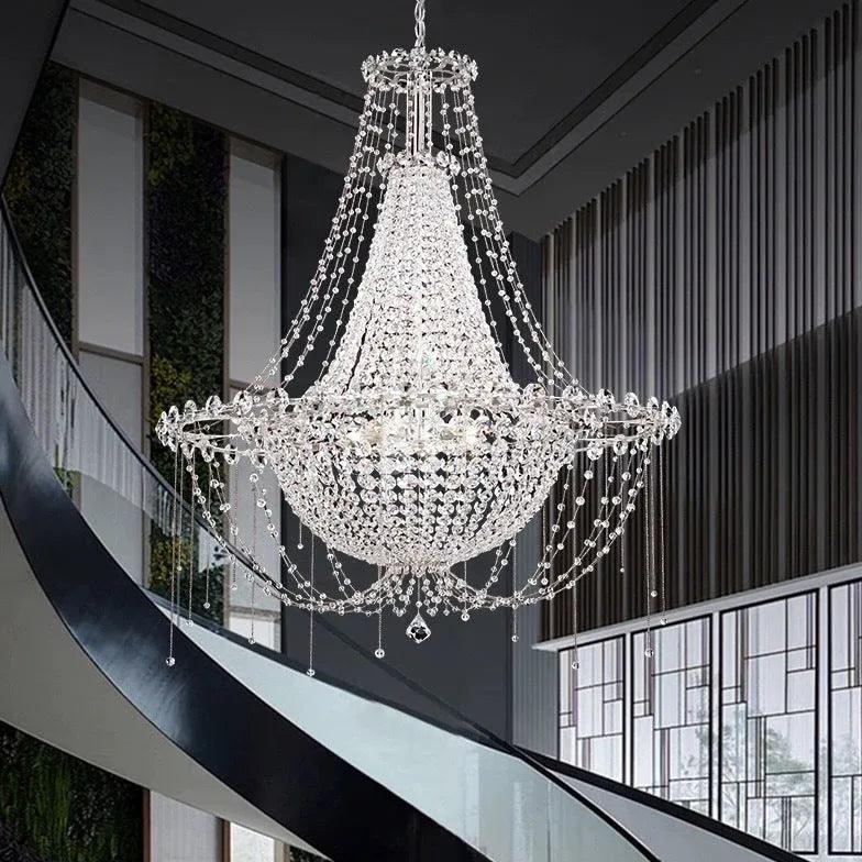 beaded crystal living room chandelier - Clowas