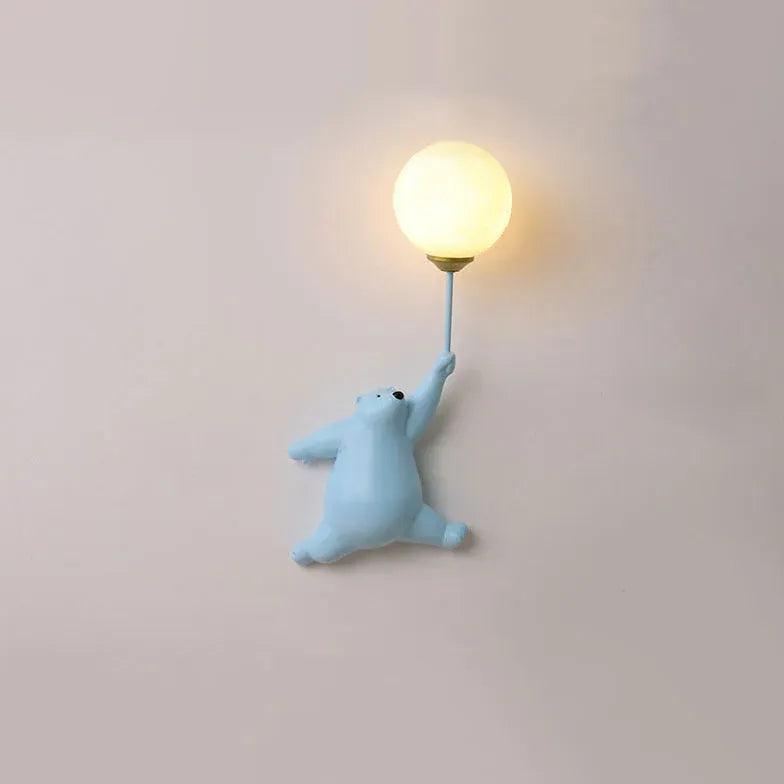 Bear Resin Children's Bedroom Wall Lights - Clowas