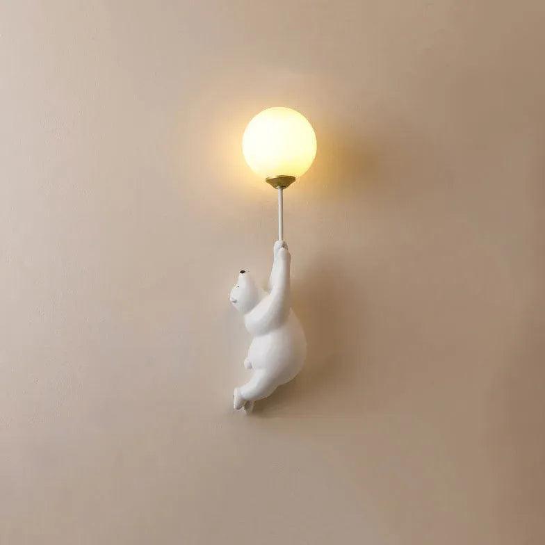 Bear Resin Children's Bedroom Wall Lights - Clowas