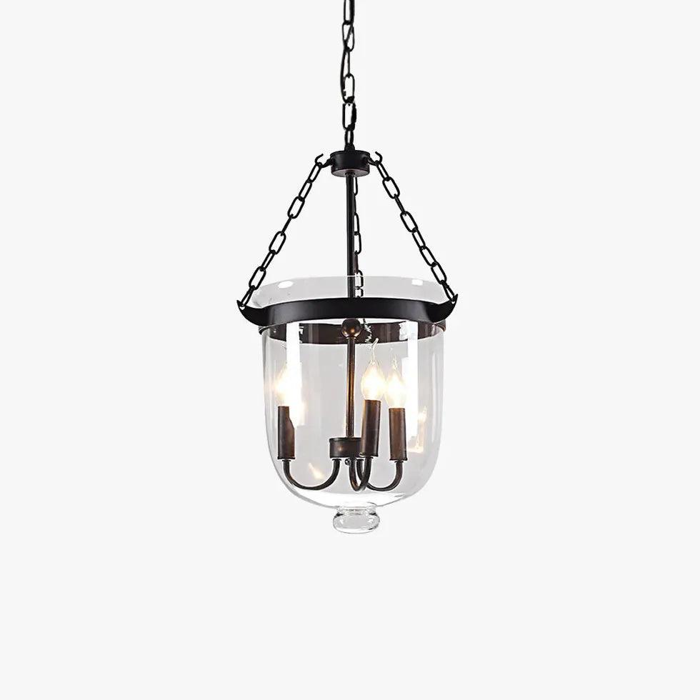 Bell Chain Glass Industrial Pendant Light - Clowas