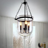 Bell Chain Glass Industrial Pendant Light - Clowas