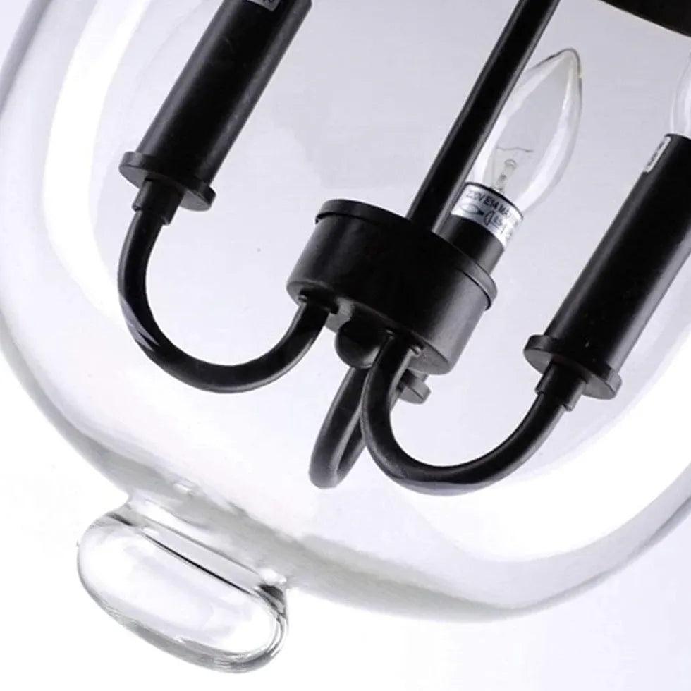 Bell Chain Glass Industrial Pendant Light - Clowas