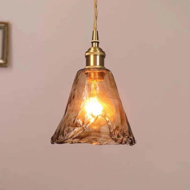 Bell Shape Glass Industrial Pendant Light - Clowas