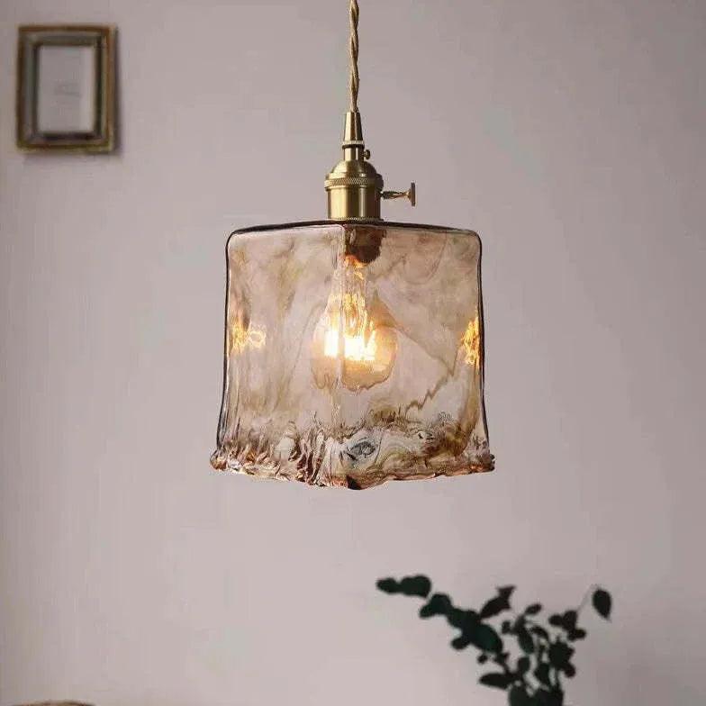 Bell Shape Glass Industrial Pendant Light - Clowas