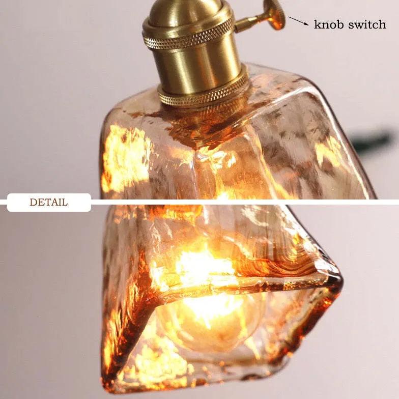 Bell Shape Glass Industrial Pendant Light - Clowas