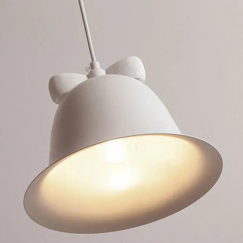 Bell-shaped Cream White Bedroom Pendant Light - Clowas