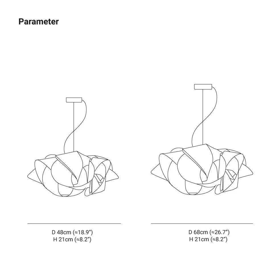 White Cloud-Shaped PVC LED Pendant Light - Clowas
