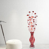 Red Floral Design Multi-Head Floor Lamp - Clowas