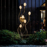 Elegant Glass Flower Outdoor Floor lamps - Clowas