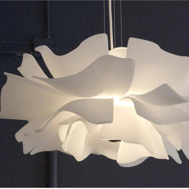 Flower-shaped White Dining Room Pendant Light - Clowas