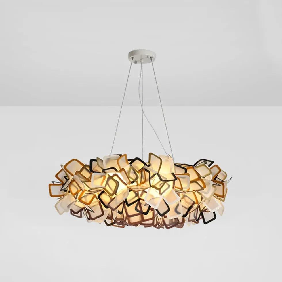 Petal-Shaped PVC Modern Bedroom Pendant Light - Clowas