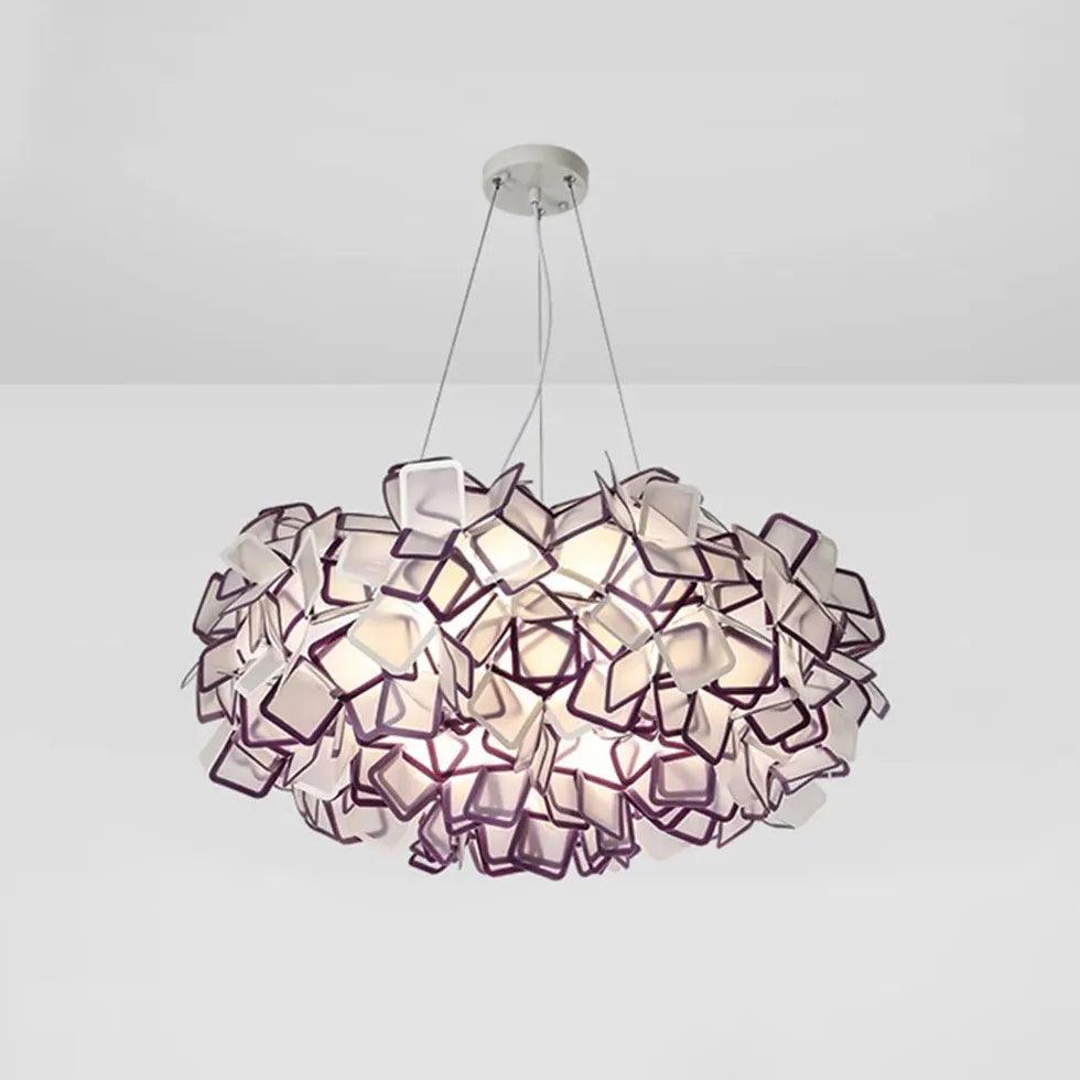 Petal-Shaped PVC Modern Bedroom Pendant Light - Clowas