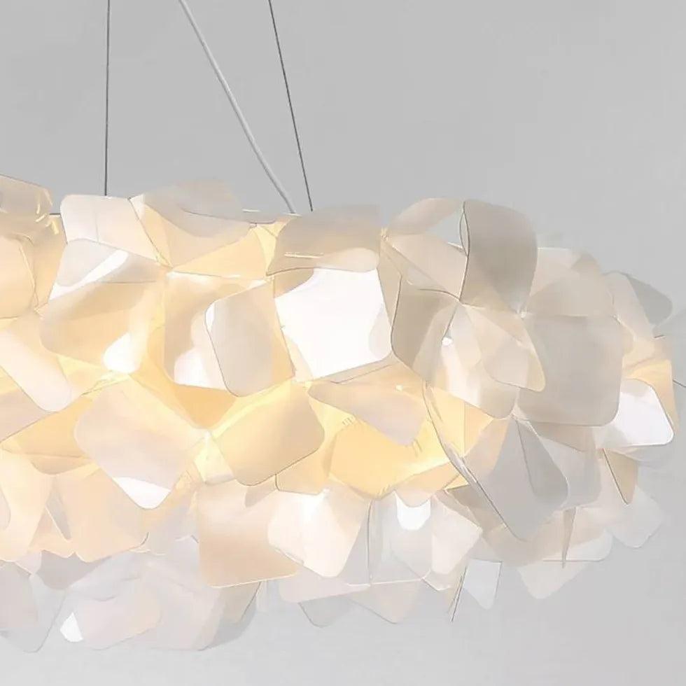 Petal-Shaped PVC Modern Bedroom Pendant Light - Clowas