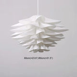 Six-Layer Lotus Lampshade White Bedroom Pendant Light - Clowas