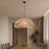 Boho Rattan Pendant Lighting for Dining Room