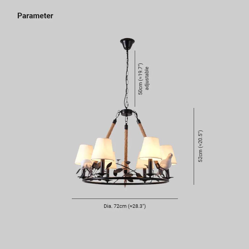 Bird's Nest Black Vintage Chandelier - Clowas