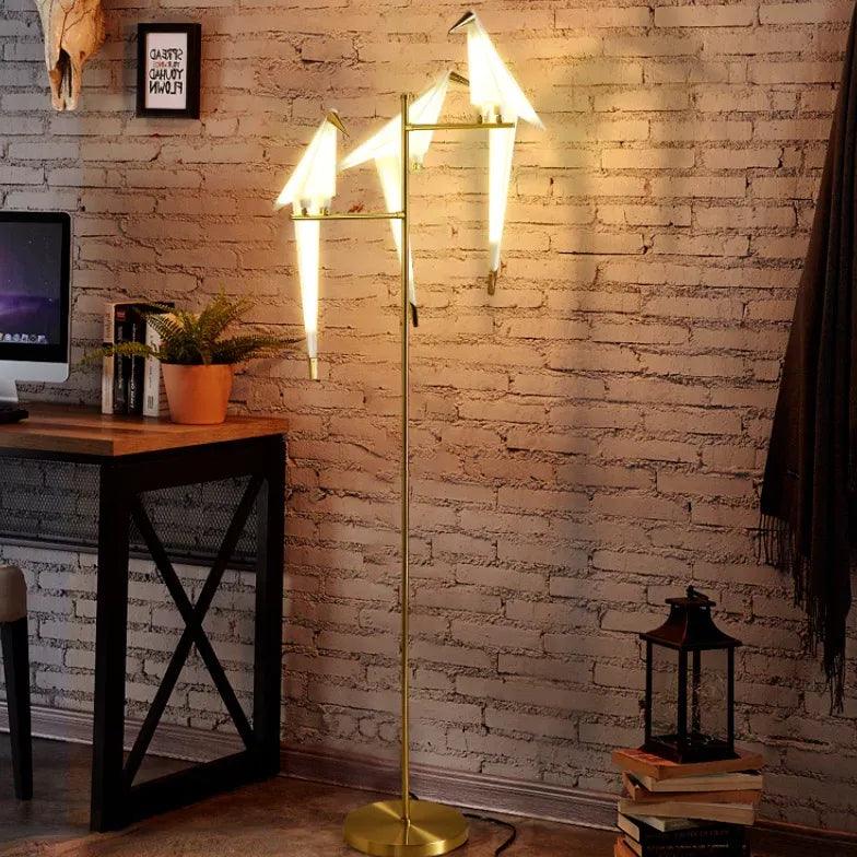 Bird-Shaped Decorative Metal Artistic Floor Lamp - Clowas