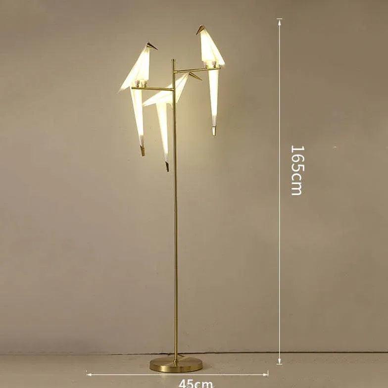 Bird-Shaped Decorative Metal Artistic Floor Lamp - Clowas