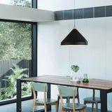 Simple Black Industrial Pendant Light With Cone