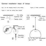 Black Conical Metal Shade Industrial Ceiling Light - Clowas