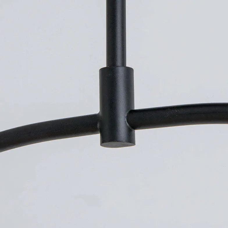 Black Curved Frame Modern Minimalist Pendant Light - Clowas