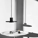 Industrial Black Hole Pendant Light with Cord