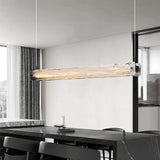 Rectangular Black LED Dining Room Pendant Light - Clowas