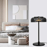 Black Glass Modern Style Table Lamp - Clowas