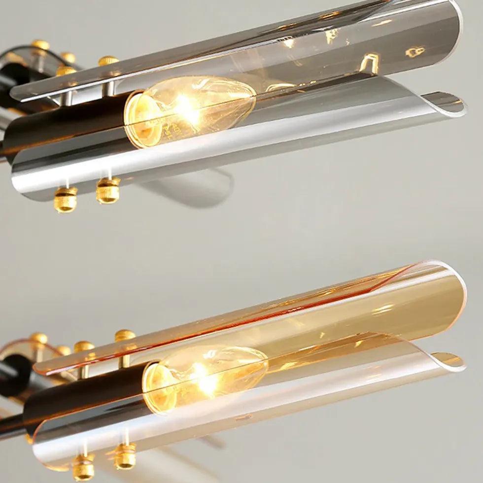 Black gold irregular design bedroom pendant light - Clowas