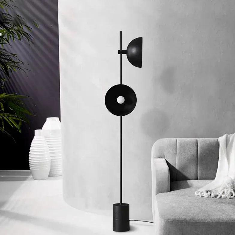 Black Modern Metal Floor Lamp for Living Room