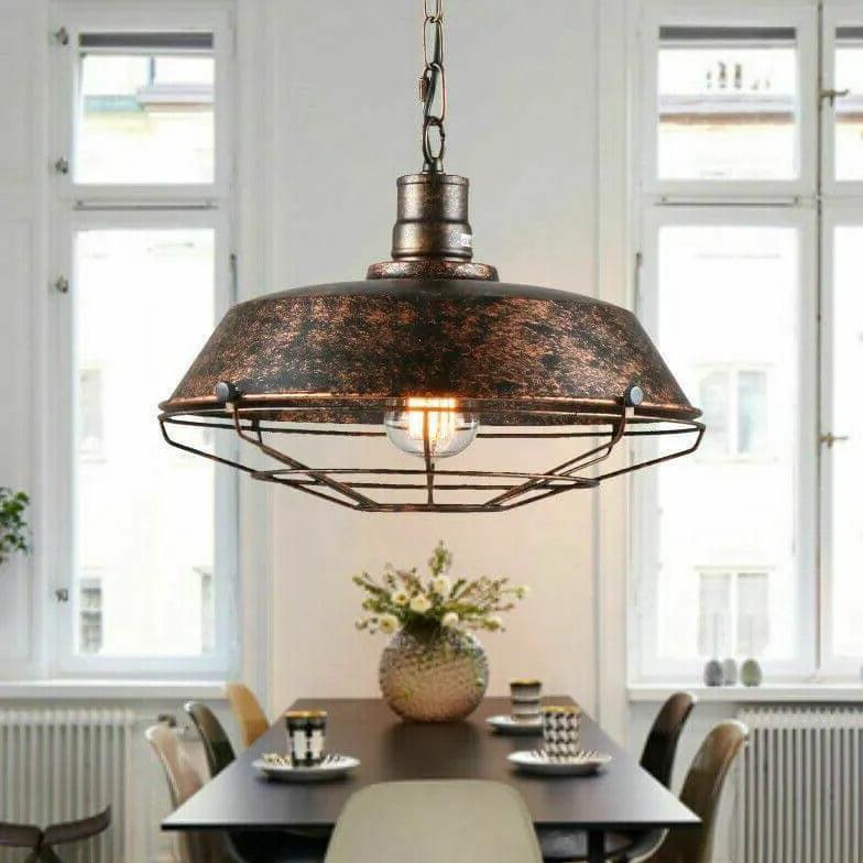 Black Industrial Light Single Pendant - Clowas