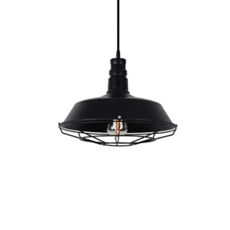 Black Industrial Light Single Pendant - Clowas
