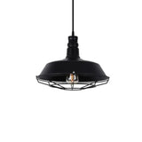Black Industrial Light Single Pendant - Clowas
