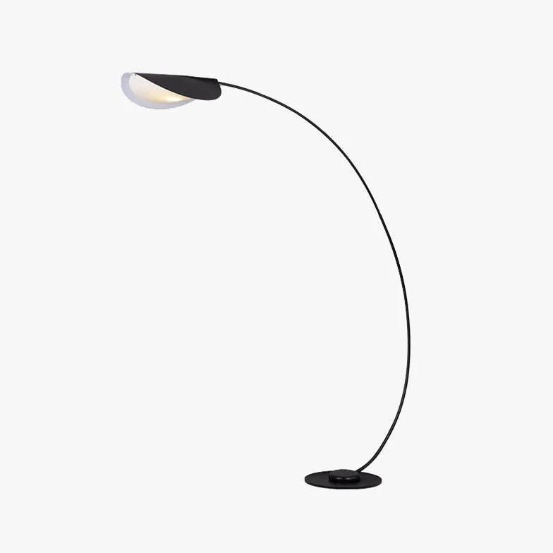 Black LED Curved Arc Floor Lamp - Clowas