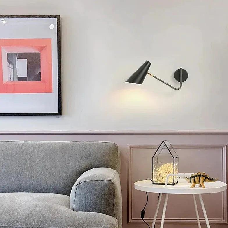 Black Long Arm Reading Spotlight - Clowas