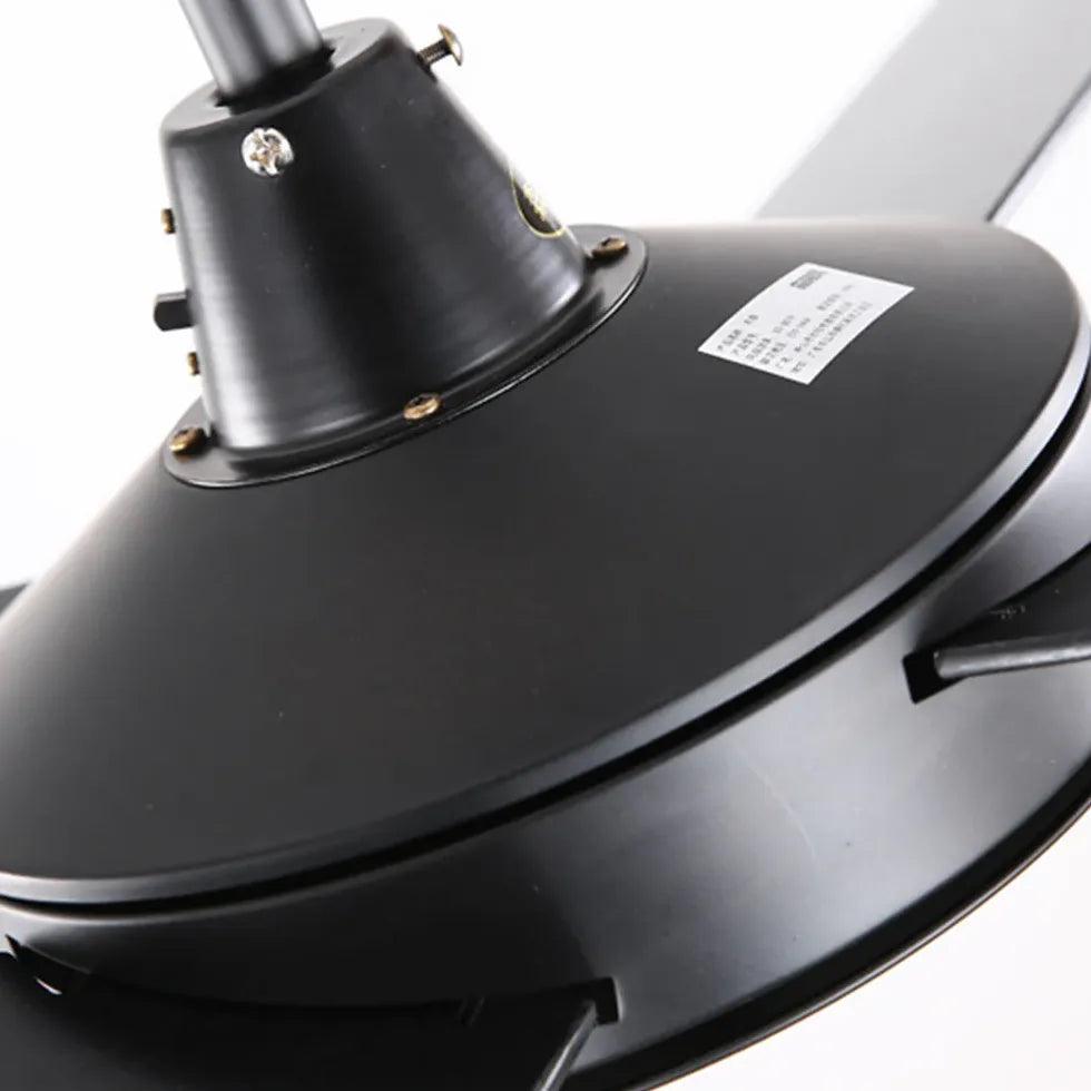 Black Metal Four-Leaf Ceiling Fan Light - Clowas