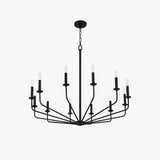 Black Metal Modern LED Chandelier - Clowas
