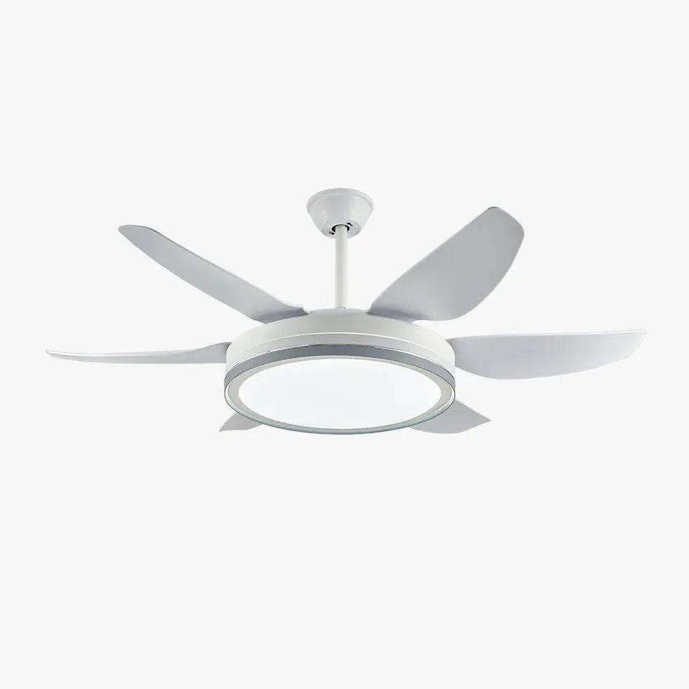 Black Metal Modern Minimalist Fan Light - Clowas