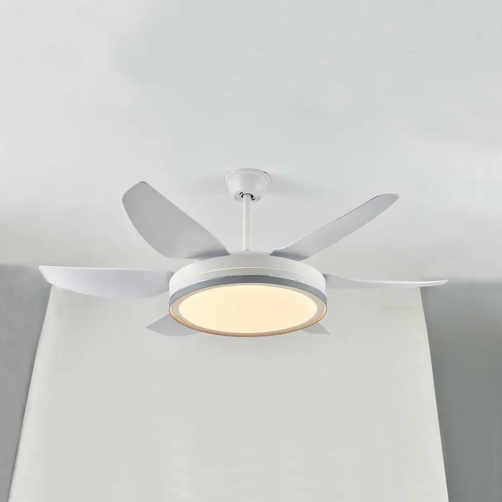 Black Metal Modern Minimalist Fan Light - Clowas