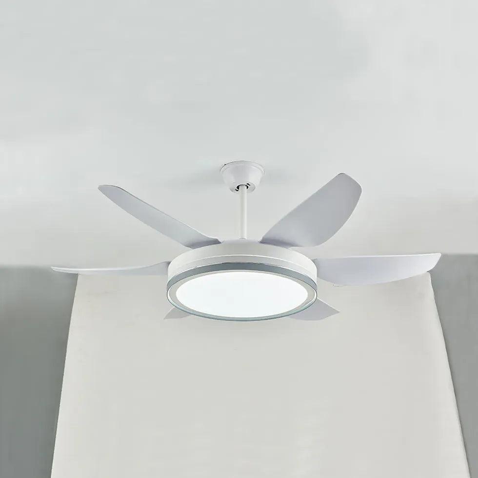 Black Metal Modern Minimalist Fan Light - Clowas