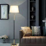 Iron and Fabric Floor Lamp for Living Room