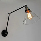 Black Nickel Wall Lights Swing Arm - Clowas