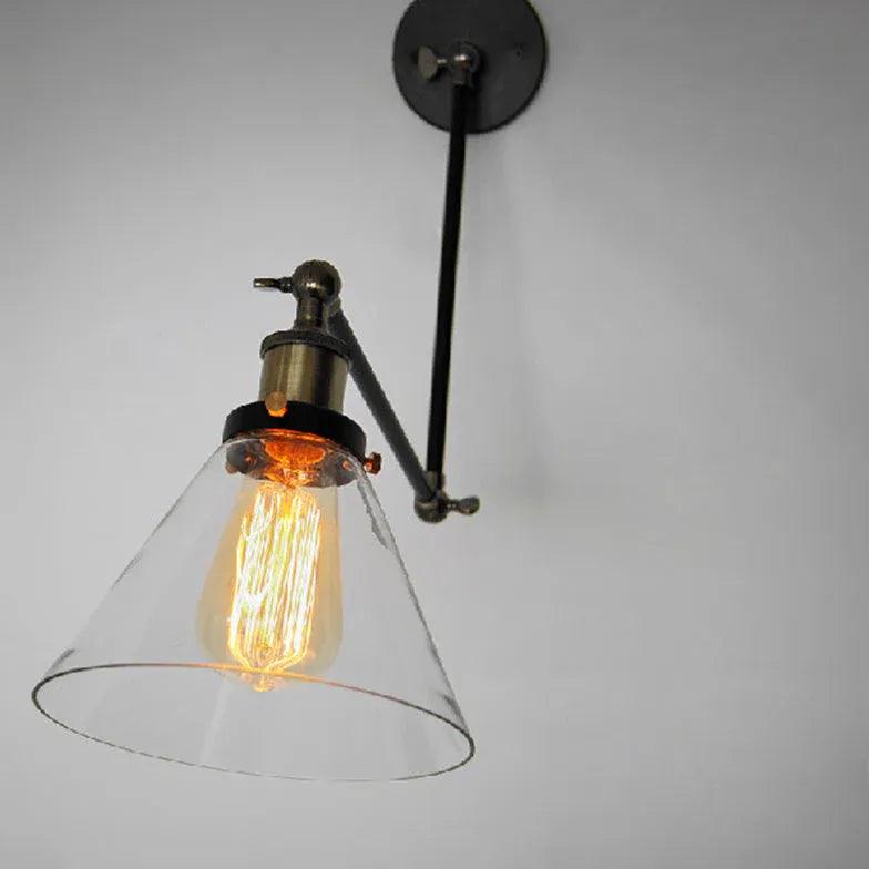 Black Nickel Wall Lights Swing Arm - Clowas