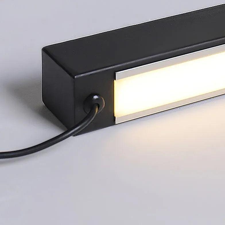 Black Rectangular Linear LED Floor Lamp - Clowas