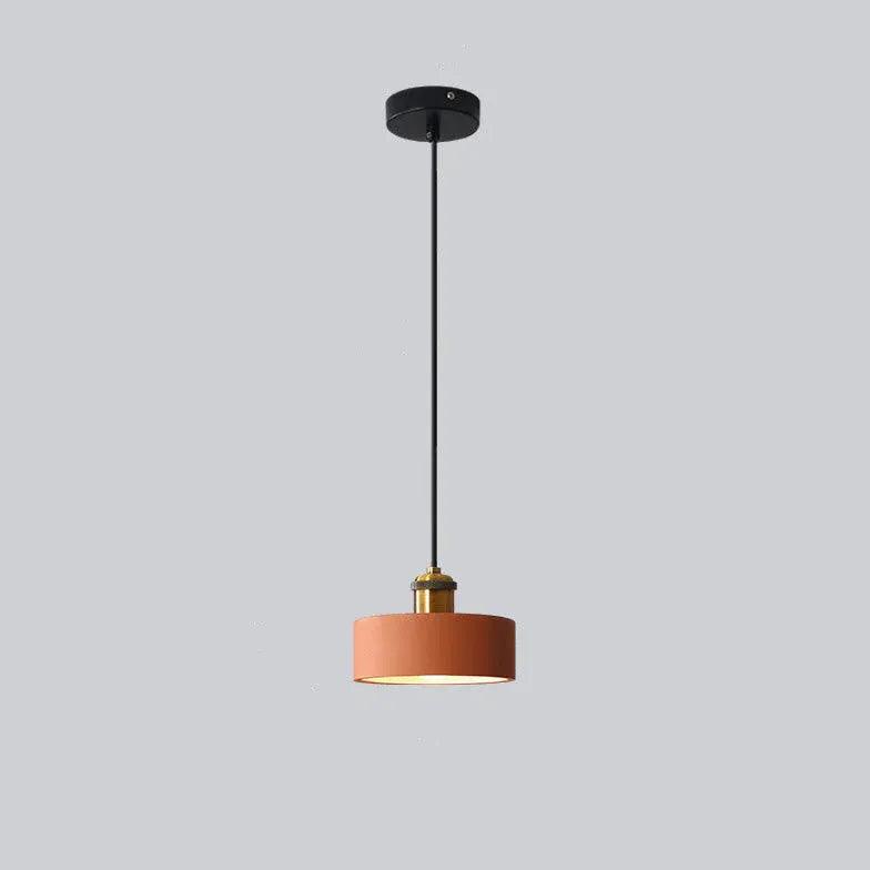 Black Round Cake Dining Room Pendant Light - Clowas