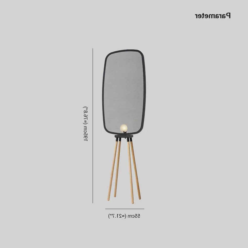 Black Round Lampshade Four-Legged Floor Lamp - Clowas