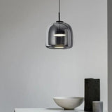 Black Simple Transparent Glass Chandelier - Clowas