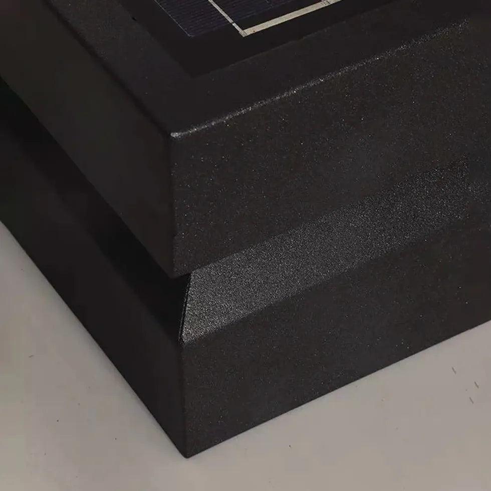 Black Solar Outdoor Column Headlight for Entrance - Clowas