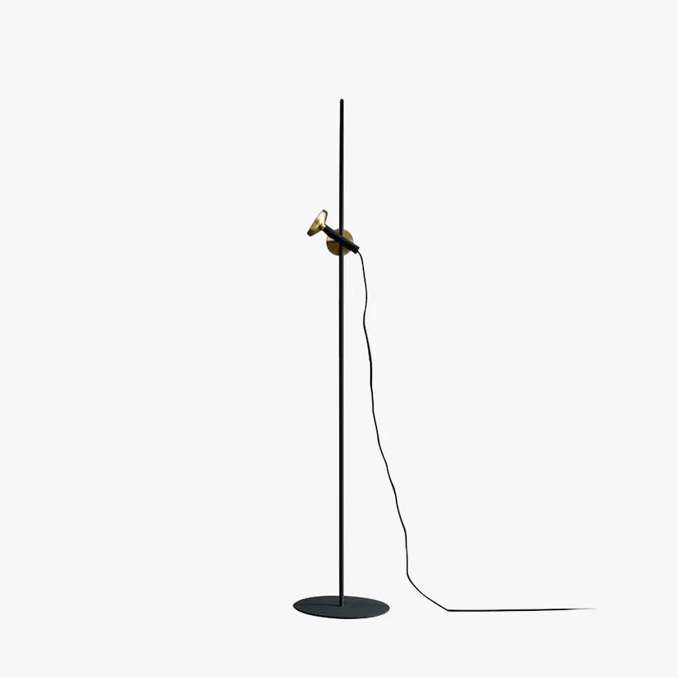 Contemporary Trumpet Black Floor Lamp